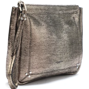 JEROME DREYFUSS Pochette Clic Clac L Soft Chèvre Lamé Champa vente à bas prix 11