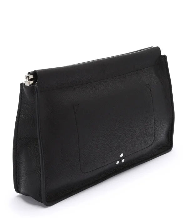 JEROME DREYFUSS Pochette Clic Clac L Veau Noir Silver Couleurs variées 3