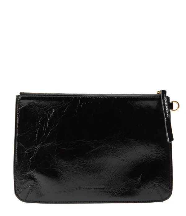 ISABEL MARANT Pochette Nysko Cuir Noir Couleurs variées 1