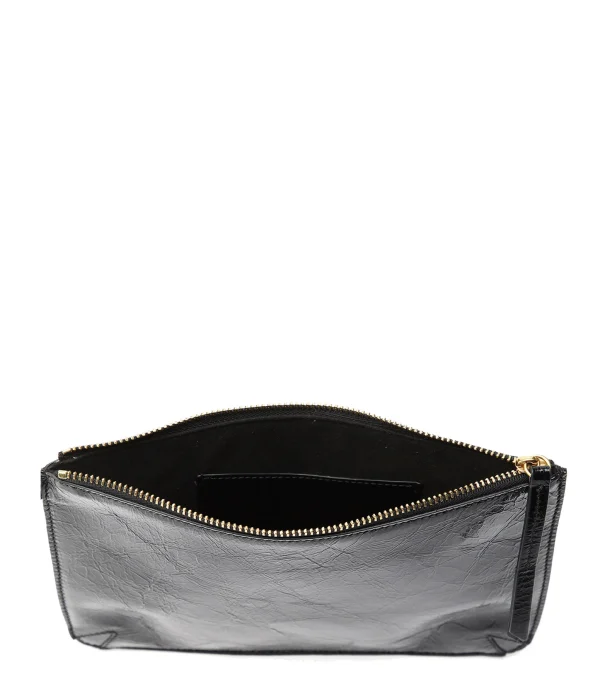 ISABEL MARANT Pochette Nysko Cuir Noir Couleurs variées 4