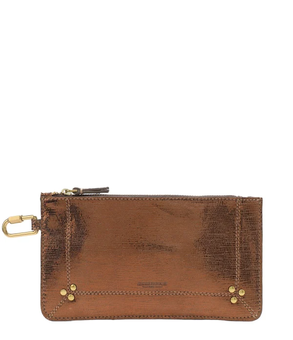 boutique paris JEROME DREYFUSS Pochette Popoche S Chèvre Lamé Bronze 1