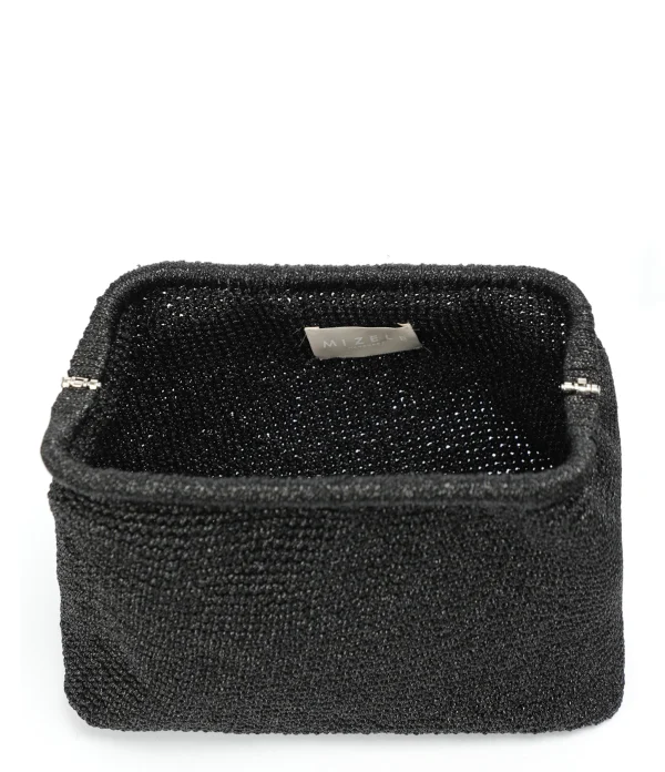 achat pas cher MIZELE Pochette Clutch S Lurex Noir 4