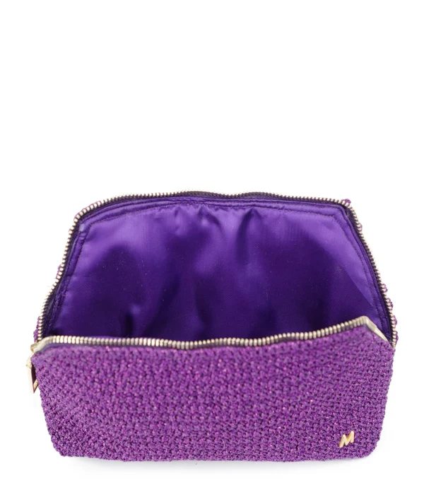 site officiel MIZELE Pochette Zip M Lurex Violet 4