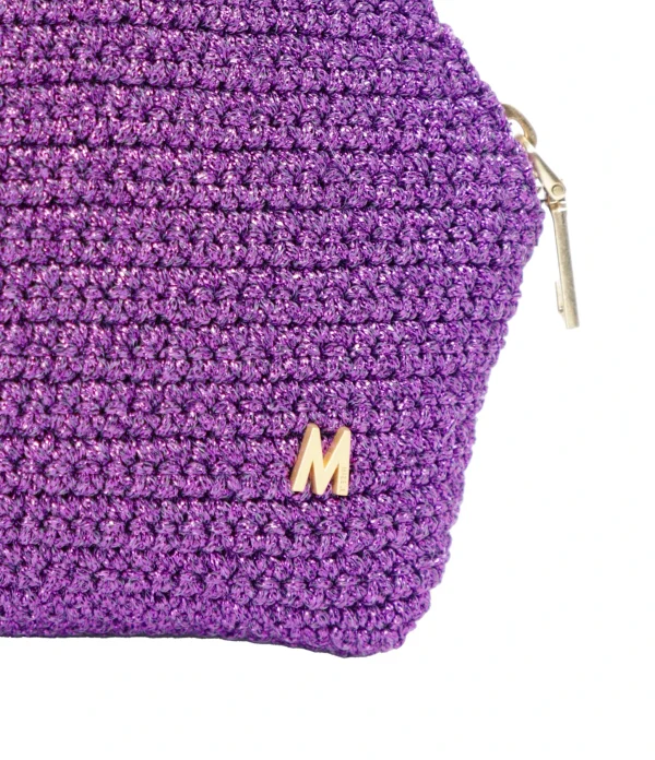 site officiel MIZELE Pochette Zip M Lurex Violet 5