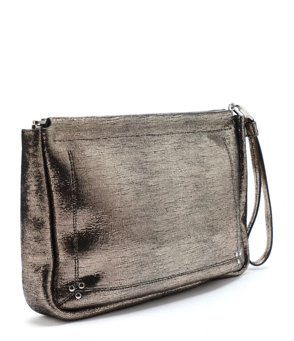 vente en ligne JEROME DREYFUSS Pochette Clic Clac XL Soft Chèvre Lamé Champa 3