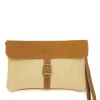 styles dernier cri K.JACQUES Pochette Taillat Raphia Pul Naturel 22