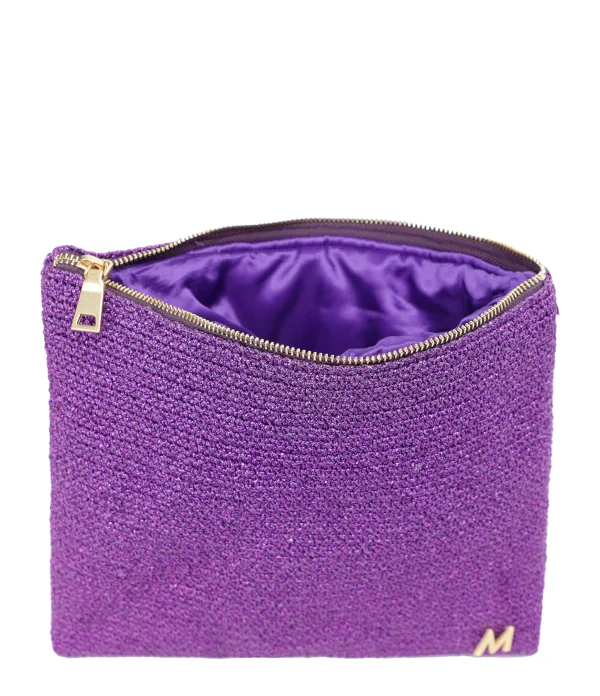 MIZELE Pochette S Lurex Violet magasin pas cher 4