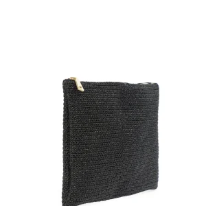 MIZELE Pochette XS Lurex Noir vente pas cher 11