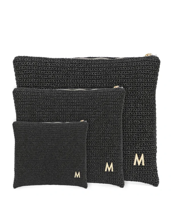 MIZELE Pochette XS Lurex Noir vente pas cher 6