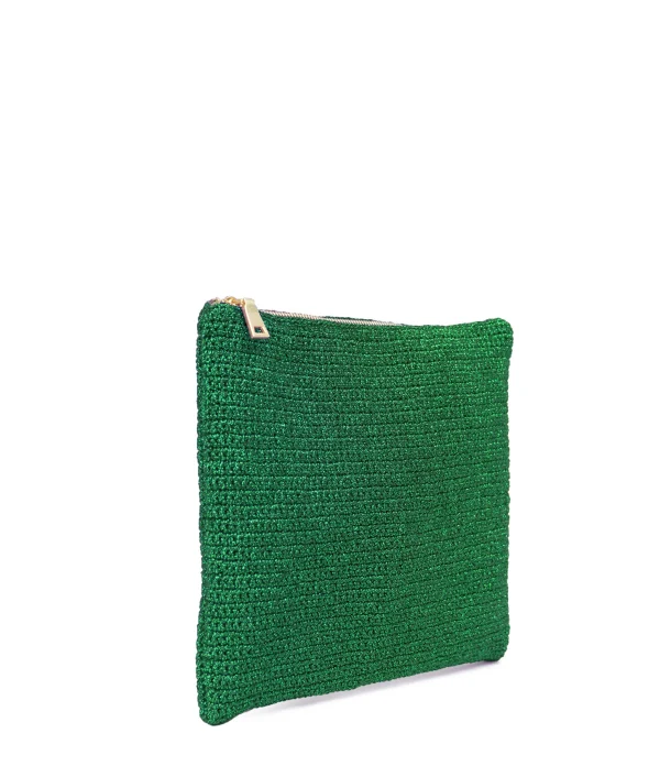 MIZELE Pochette XS Lurex Émeraude guranteed de qualité 3