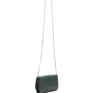 SEE BY CHLOE Portefeuille Chaîne Hana Cuir Grainé Deep Green outlet 10