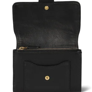 JEROME DREYFUSS Portefeuille Lulu PM Veau Agneau Noir Brass achat pas cher 7