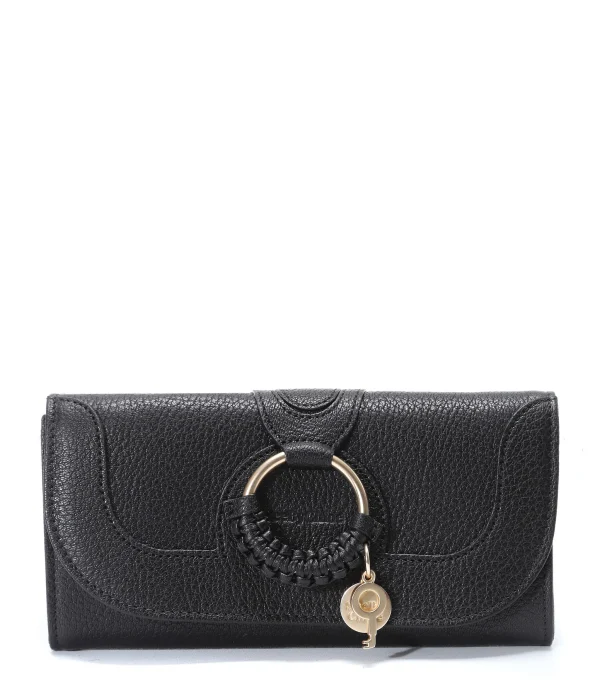 SEE BY CHLOE Portefeuille Hana Long Cuir Noir Achat 1