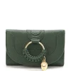 SEE BY CHLOE Portefeuille Hana Compact Cuir Deep Green marque pas cher 14