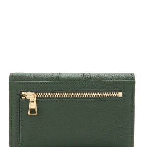 SEE BY CHLOE Portefeuille Hana Compact Cuir Deep Green marque pas cher 8