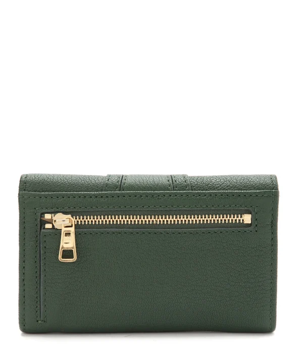 SEE BY CHLOE Portefeuille Hana Compact Cuir Deep Green marque pas cher 3